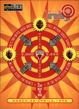 1997-98 Collector's Choice - MJ BULLSeye #B24 Michael Jordan - 2,000-2,250 or March 30-April 5 (W)