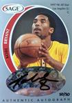 1998 SAGE - Autographs Silver #A6 Kobe Bryant AU, SN50