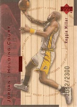 1998 Upper Deck Hardcourt - Jordan Holding Court Red #J11 Reggie Miller / Michael Jordan