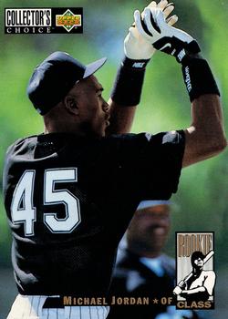 1994 Collector's Choice #661 Michael Jordan - BASE: Gold lettering on front