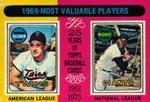 1975 O-Pee-Chee #207 1969 MVPs (Harmon Killebrew / Willie McCovey) MVP
