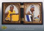 2007-08 Upper Deck Artifacts - Conference Pairings Silver Patch #CP-BI Kobe Bryant / Allen Iverson MEM, SN5