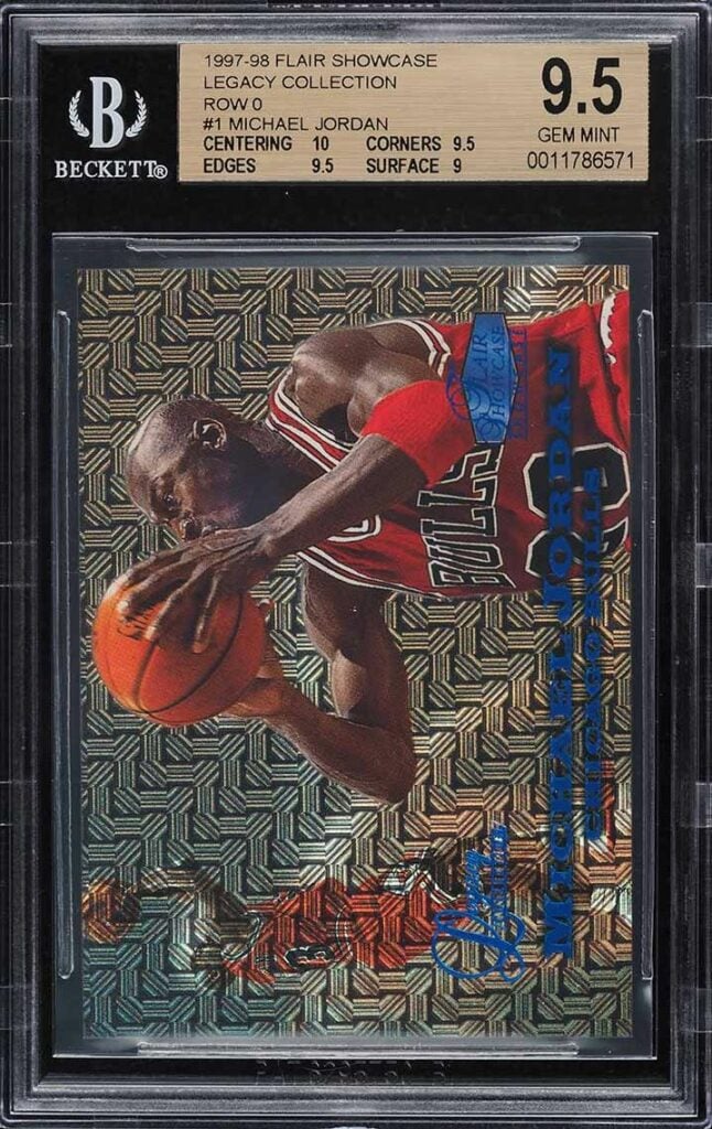 1997 Flair Showcase Row 0 Legacy Collection #1 /100