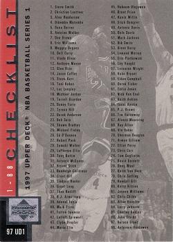 1997-98 Upper Deck #180 Michael Jordan - Checklist: 1-180