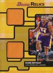 2007-08 Bowman - Relics Dual #BR-KB Kobe Bryant MEM, SN199