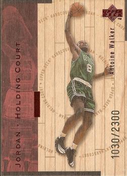1998 Upper Deck Hardcourt - Jordan Holding Court Red #J2 Antoine Walker / Michael Jordan