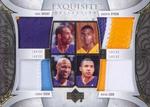 2005-06 Upper Deck Exquisite Collection - Patches Quad #EF-BBOC Kobe Bryant / Andrew Bynum / Lamar Odom / Brian Cook MEM, SN3