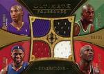 2008-09 Upper Deck Ultimate Collection - Ultimate Foursomes Generations Jerseys #UFC-UDEX LeBron James / Kobe Bryant / Kevin Garnett / Michael Jordan MEM, SN35