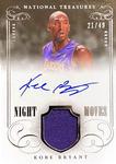 2013-14 Panini National Treasures - Night Moves Signature Materials #NM-KB Kobe Bryant AU, MEM, SN49