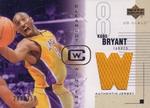 2003-04 UD Glass - Clear Cut Winners Jerseys #CW-KB Kobe Bryant MEM, SN350