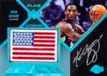 2007-08 UD Black - Flags Autographs White #FA-KB Kobe Bryant AU, MANU, SN1