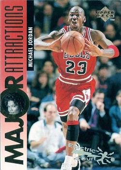 1995-96 Upper Deck - Electric Court #341 Michael Jordan / Queen Latifah