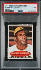 1971 Bazooka Numbered - Panels #37/38/39 Bill Freehan / Roberto Clemente / Claude Osteen