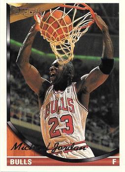 1993-94 Topps - Gold #23 Michael Jordan - UER: Listed as Forward born 4/3/1968, should be Guard born 2/17/1963