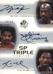 2002-03 SP Authentic - SP Triple Signatures #MJ/DR/KB Michael Jordan / Julius Erving / Kobe Bryant AU, SN15