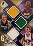 2009-10 SP Game Used - Six Star Swatches 65 #NNO Kobe Bryant / Dirk Nowitzki / Steve Nash / Kevin Garnett / Tim Duncan / Allen Iverson MEM, SN65