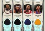 2005-06 Topps Luxury Box - Stat Sheet 7 Relics #SSR-17 Gilbert Arenas / Allen Iverson / Tracy McGrady / Kobe Bryant / Stephon Marbury / Joe Johnson / Ray Allen MEM, SN140