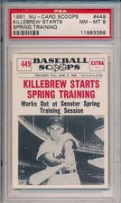 1961 Nu-Card Baseball Scoops #449 Harmon Killebrew Killebrew Starts Spring Training