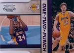 2010-11 Playoff Contenders Patches - One-Two Punch Die Cuts Silver #23 Kobe Bryant / Pau Gasol SN299