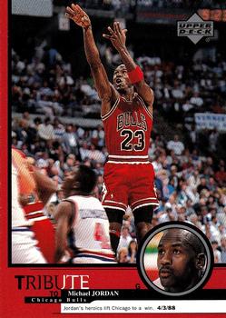 1999 Upper Deck Tribute to Michael Jordan #10 Michael Jordan (Chicago wins 4/3/88)