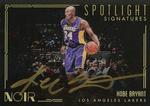 2017-18 Panini Noir - Spotlight Signatures Horizontal #SS-KB Kobe Bryant AU, SN125