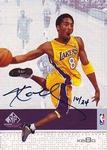 2001-02 Upper Deck Ultimate Collection - Autographed Buybacks #25 Kobe Bryant AU, SN24 2000-01 SP Game Floor
