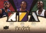 2008-09 Upper Deck Premier - Rare Patch Triple #RPT-BGJ LeBron James / Kobe Bryant / Kevin Garnett MEM, SN15