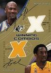 2002-03 SPx - Winning Combos Autographs #MJ/KB-A Michael Jordan / Kobe Bryant AU, MEM, SN10