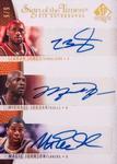 2007-08 SP Authentic - Sign of the Times Sextet #ST-JBEJJB Michael Jordan / Kobe Bryant / Julius Erving / Kevin Garnett / Magic Johnson / LeBron James AU, SN5