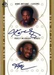 2000-01 SP Authentic - Sign of the Times Double #KB/TM Kobe Bryant / Tracy McGrady AU
