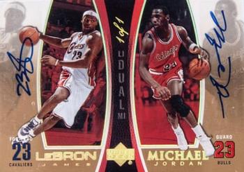 2005-06 Upper Deck - Michael Jordan/LeBron James Autographs #MJLJ6 Michael Jordan / LeBron James