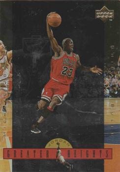 1996 Upper Deck Michael Jordan Greater Heights Jumbo #GH5 Michael Jordan