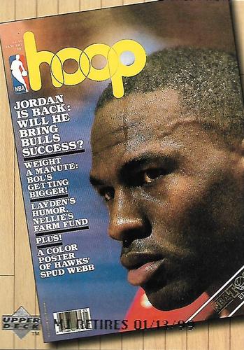 1999 Upper Deck Michael Jordan Retirement Set #C15 Michael Jordan - Hoop Magazine, January 1987