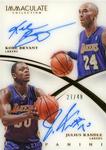 2014-15 Panini Immaculate Collection - Dual Autographs #DA-KJ Julius Randle / Kobe Bryant AU, SN49