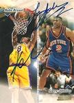 1998-99 Stadium Club - Co-Signers #CO5 Kobe Bryant / Larry Johnson AU