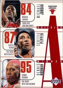 1996-97 Upper Deck #139 Michael Jordan / Scottie Pippen / Dennis Rodman / Toni Kukoc / Ron Harper