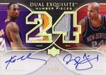 2006-07 Upper Deck Exquisite Collection - Number Pieces Dual #DEN-BJ Kobe Bryant / Richard Jefferson AU, MEM, SN24