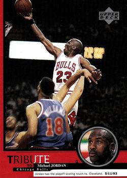 1999 Upper Deck Tribute to Michael Jordan #17 Michael Jordan (Playoff scoring touch vs. Cleveland 5/11/93)