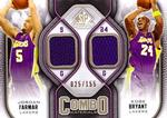 2009-10 SP Game Used - Combo Materials 155 #CM-FB Jordan Farmar / Kobe Bryant MEM, SN155