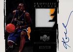 2003-04 Upper Deck Exquisite Collection - Patches Autographs #AP-KB Kobe Bryant AU, MEM, SN100