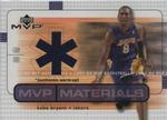 2003-04 Upper Deck MVP - Materials Warmups #KB-WU Kobe Bryant MEM, SP