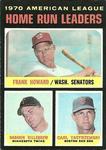 1971 Topps #65 1970 American League Home Run Leaders (Frank Howard / Harmon Killebrew / Carl Yastrzemski) LL
