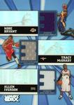2005-06 Topps Luxury Box - Trinity Triple Relics #TR-BMI Kobe Bryant / Tracy McGrady / Allen Iverson MEM, SN250