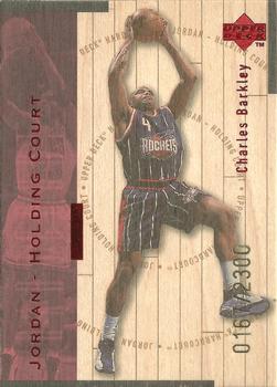 1998 Upper Deck Hardcourt - Jordan Holding Court Red #J10 Charles Barkley / Michael Jordan