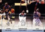 2003-04 Fleer Mystique - Rare Finds #1 RF Kobe Bryant / Kevin Garnett / Amare Stoudemire SN500