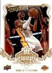 2008-09 Upper Deck MVP - Kobe Bryant MVP White #NNO Kobe Bryant Game 42