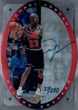 1996 SPx #R1 Michael Jordan - Record Breaker-Auto.-D.G. Only
