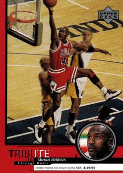 1999 Upper Deck Tribute to Michael Jordan #20 Michael Jordan (Return to the NBA 3/19/95)