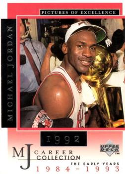 1998 Upper Deck Michael Jordan Career Collection #18 Michael Jordan/Pictures of Excellence 1992