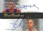 2002-03 SP Authentic - Dual Excellence Signatures #KB/MB-E Kobe Bryant / Mike Bibby AU, SN25